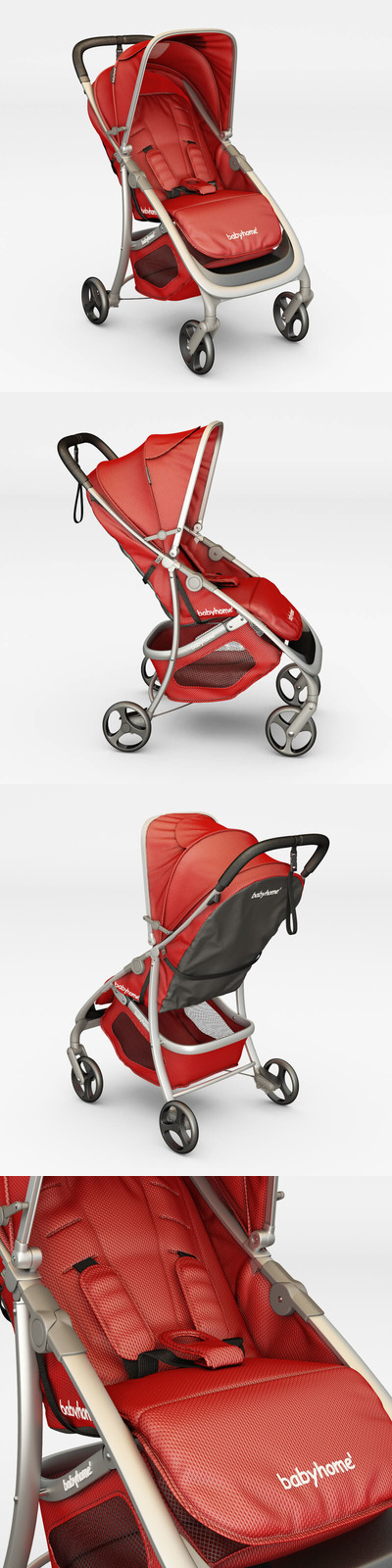 婴儿居家折叠手推车3D模型下载 (fbx,obj.max)