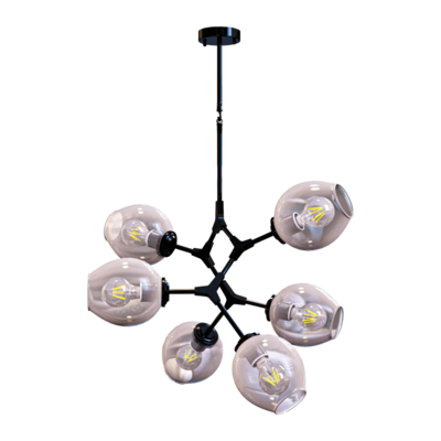 黑色金属支架吸顶灯3D模型（OBJ,FBX,MAX）