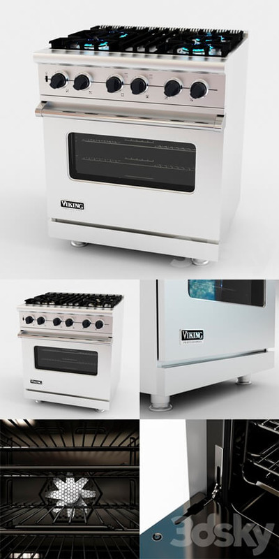 Viking燃气灶3D模型（OBJ,FBX,MAX）