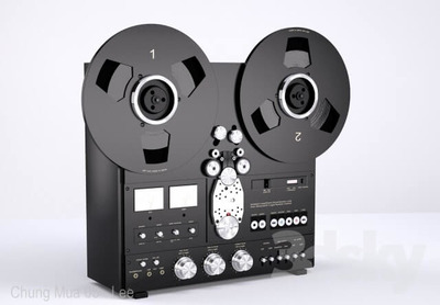 80年代松下Texnics RS 1700磁带放映机音响3D模型（OBJ,FBX,MAX）