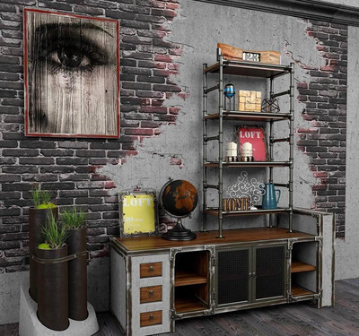 室内墙面绿植装饰组合设计3D模型下载 (MAX,FBX,OBJ,TEX)