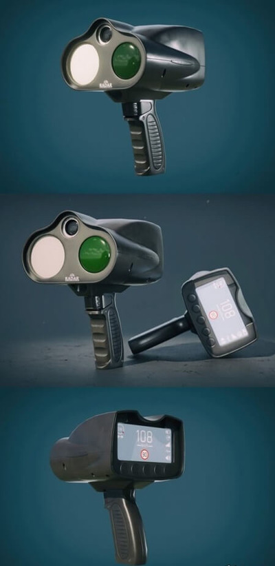 警用测速雷达3D模型（OBJ,FBX,MAX）