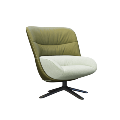 撞色布艺扶手沙发椅3D模型（OBJ,FBX,MAX）