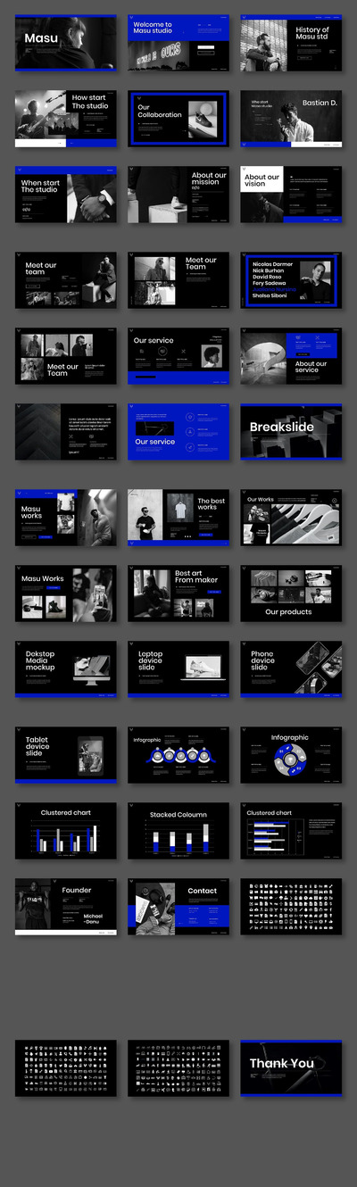 Masu – 商务计划演示模板(PPTX)