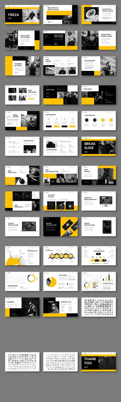 Freza – 商务销售计划PPT模板(PPTX)