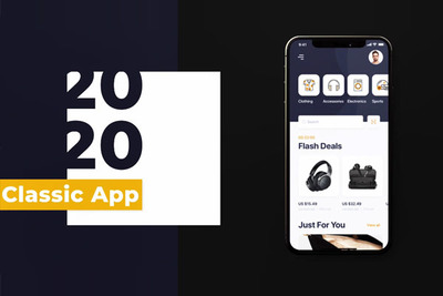 App应用页面详细介绍视频AE模板[aep]