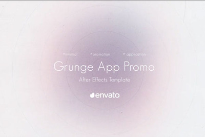 Grunge风格手机App应用程序介绍演示AE视频模板[aep]