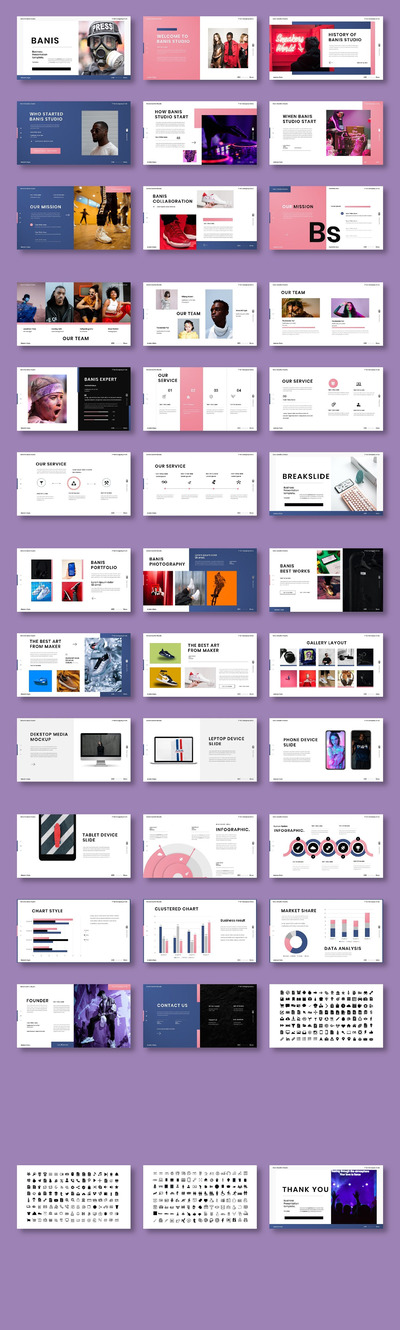 Banis – 明亮商业计划PPT模板 (PPTX)