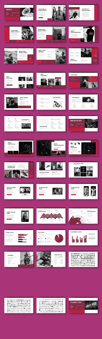 Mada – 高端商务计划PPT模板(PPTX)