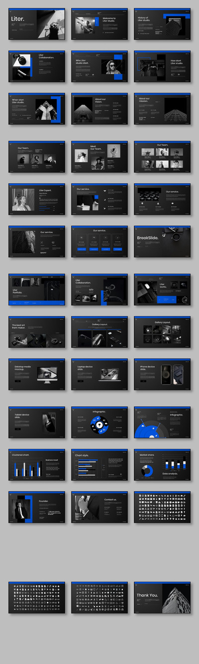 Liter – 高端现代商务演示模板(PPTX)
