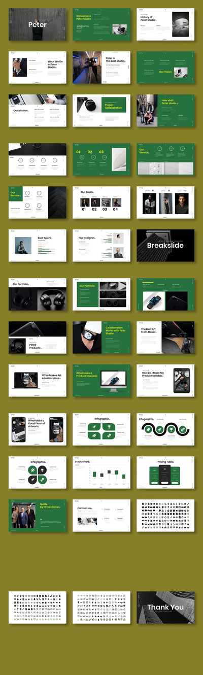 Peter – 数码产品商务演示模板 (PPTX)