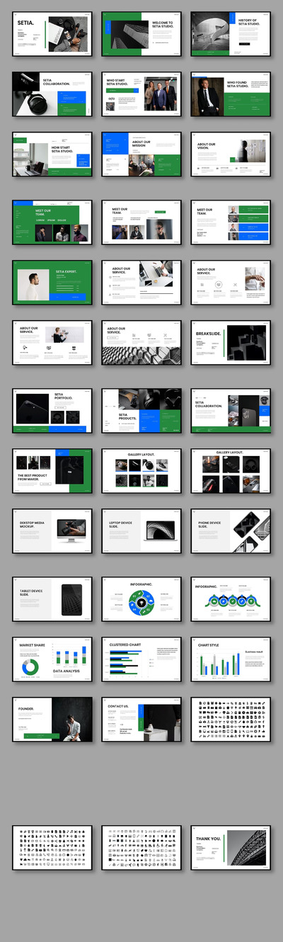 Setia – 商业计划演示模板(PPTX)