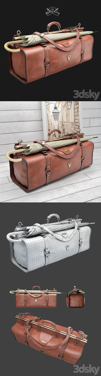 利特尔顿上校皮包袋3D模型下载 (FBX,OBJ,MAX)