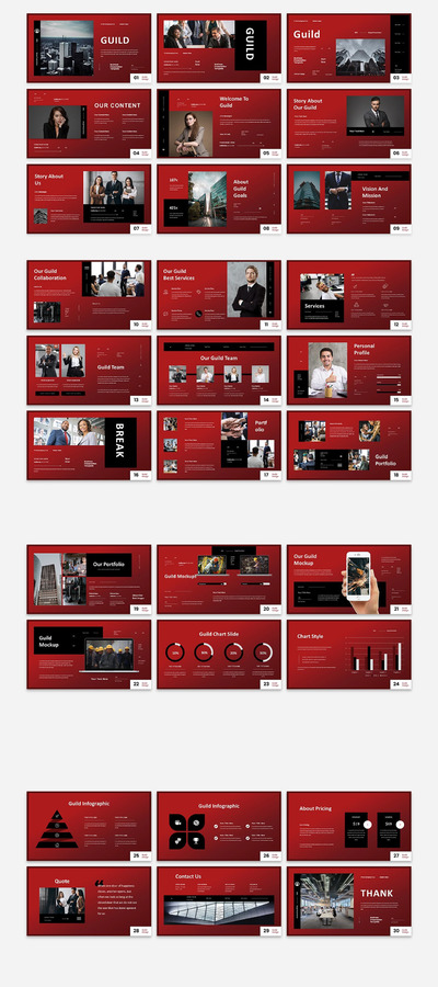 Guild - 高端商业计划演示模板