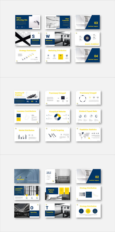 极简现代营销报告演示模板