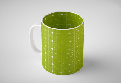 彩色哑光马克杯样机 (PSD)