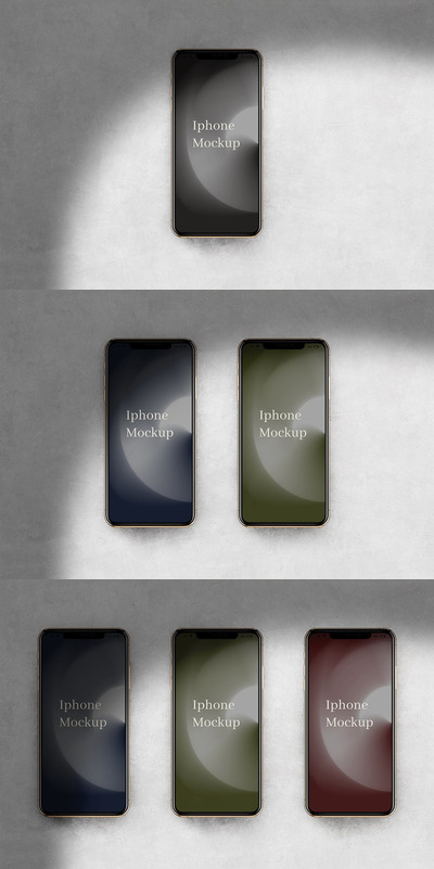 iPhone X 手机样机 (PSD)