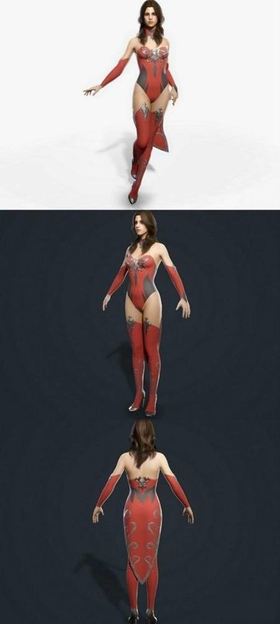 梦幻女孩3D模型（OBJ,FBX,MAX）