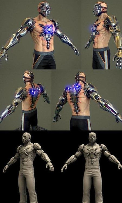 电子战士3D模型（OBJ,FBX,MAX）