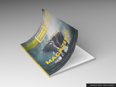 翻页杂志设计效果图样机模板 [psd]