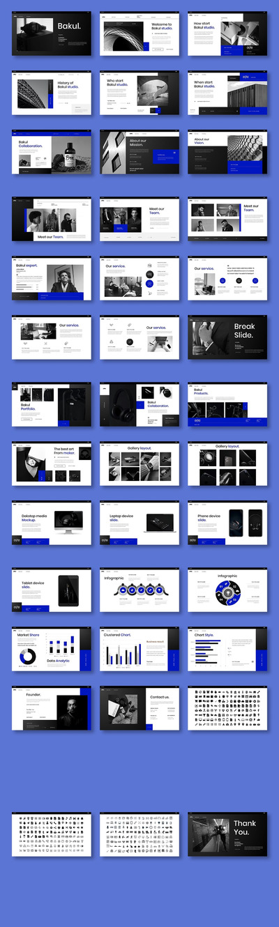 Bakul – 现代品牌商业计划演示模板