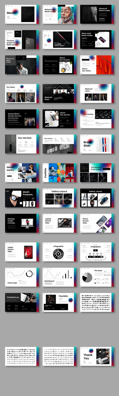 Masih – 数码产品商业演示模板