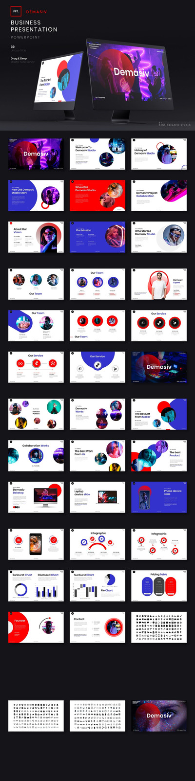 Demasiv – 商业团队计划演示模板