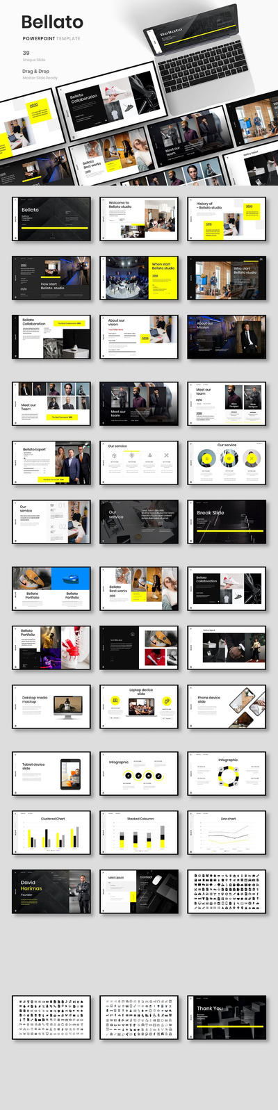 Bellato – 精致的商务计划演示模板