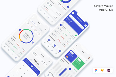数字钱包APP UI (FIG,SKETCH,XD)