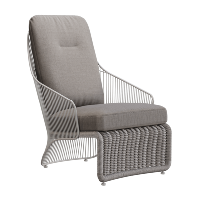 Colette包络形状户外扶手椅3D模型（OBJ,FBX,MAX）