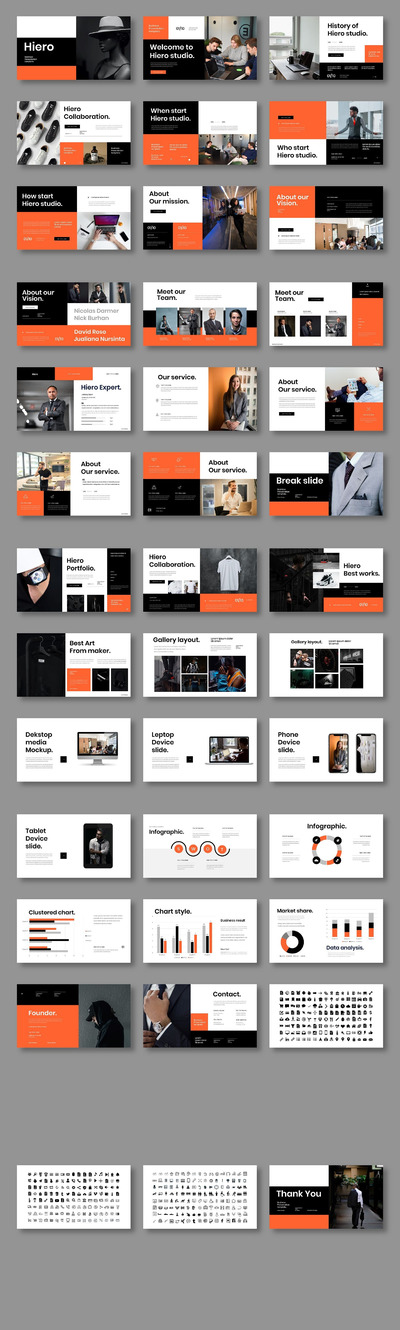 Hiero – 商务计划书演示模板(PPTX)