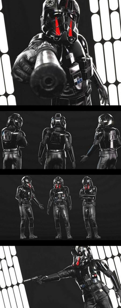 Imperial Pilot帝国飞行员3D模型（OBJ,FBX,MAX）