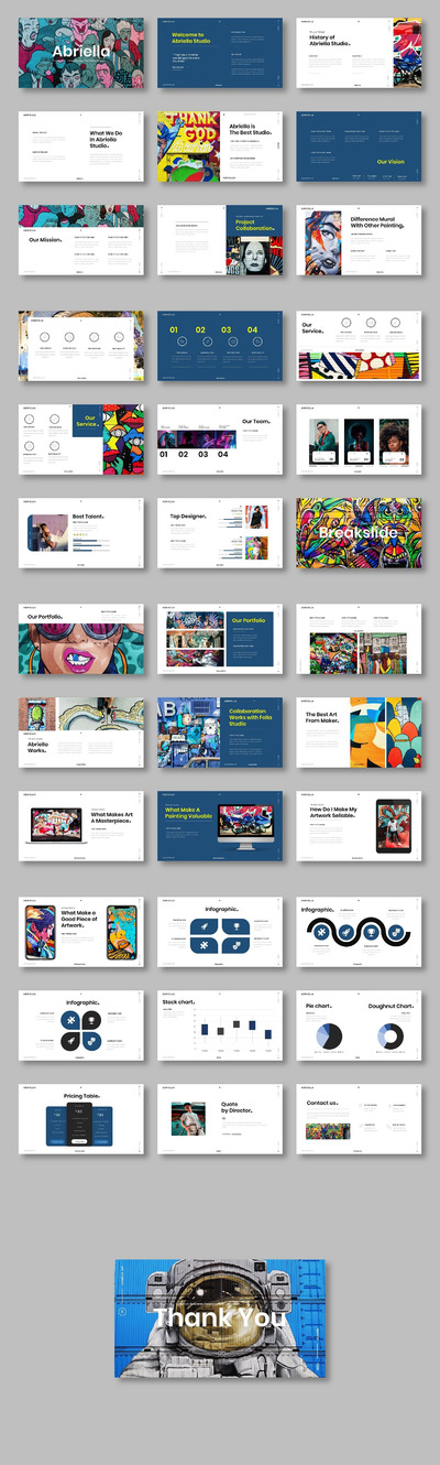 Abriella – 创意商务PPT演示模板(PPTX)