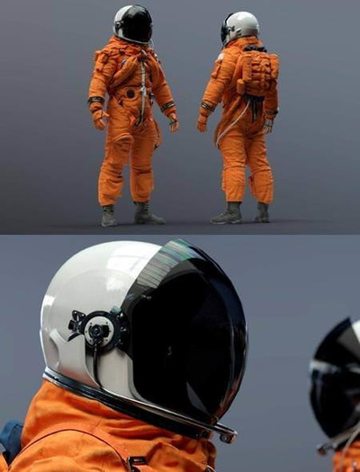 NASA ACES宇航服3D模型（OBJ,FBX,MAX）
