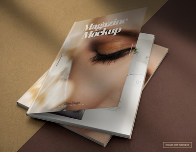 清晰的照片杂志模型（PSD）