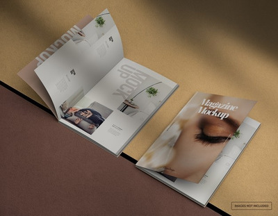 实物照片杂志内页样机（PSD）