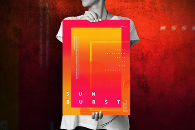 音乐主题海报设计模板 (PSD)