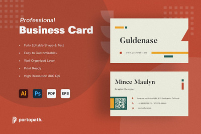 商务名片设计样机 (AI,EPS,PDF,PSD)