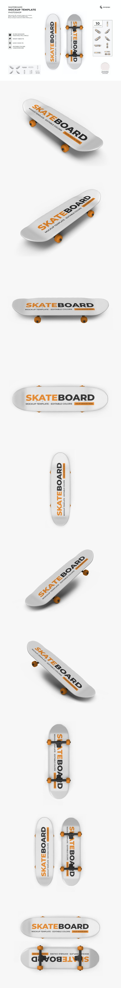 滑板模型模板集样机 (PSD)