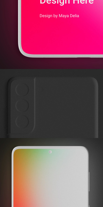 三星Galaxy S21手机等距模型 (PSD)