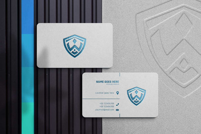 名片模型-白纸纹理样机 (PSD,JPG)