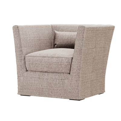 Meridiani Queen浅色粗布扶手椅3D模型（OBJ,FBX,MAX）