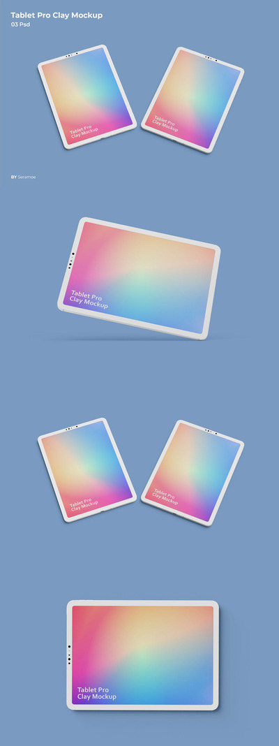 高端iPad Pro平板产品样机vol.2 (PDF,PSD)