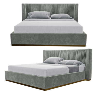 Laskasas Miuzza浅绿色软垫床3D模型（OBJ,FBX,MAX）