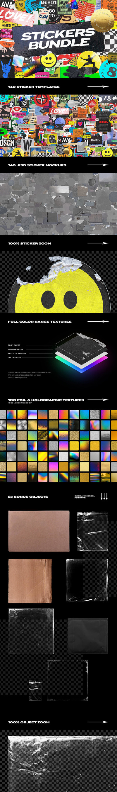 标志品牌贴纸样机套装[1.65GB,PSD]