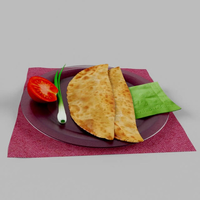 Chebureki食物3D模型（OBJ,FBX,MAX）