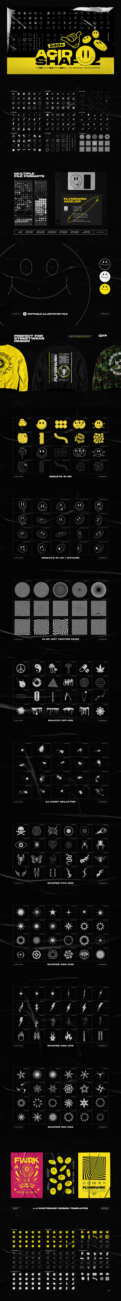 抽象形状/徽标/表情/图标矢量素材 (ai,svg)