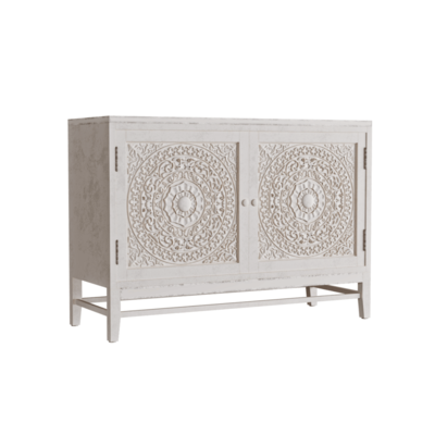 Matissette带精致雕刻花纹的米色储物柜3D模型（OBJ,FBX,MAX）