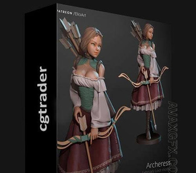 CGTRADER ARCHERESS  3D 人物打印模型下载 (stl)
