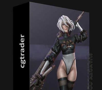 CGTRADER 2B NIER AUTOMATA FANART STATUE 3D 人物打印模型下载 (stl)
